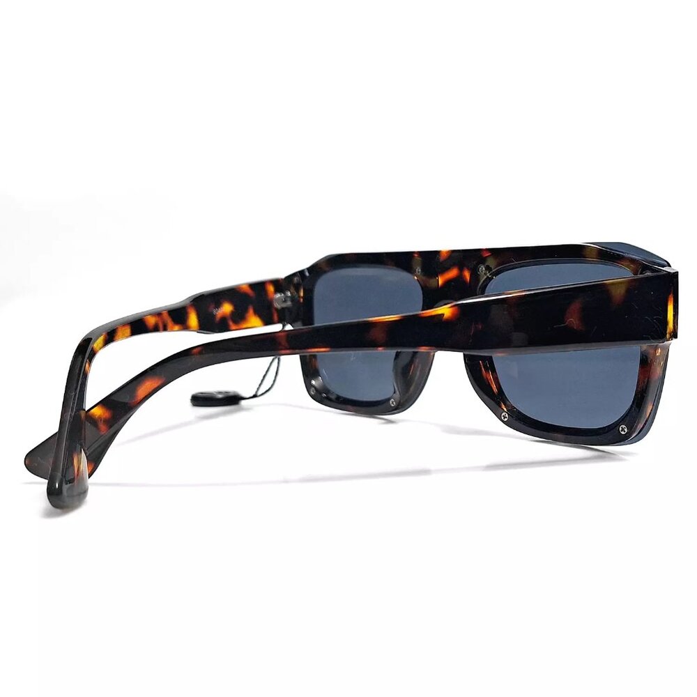 Stylish Rectangular Shield Sunglasses With Havana… - image 6